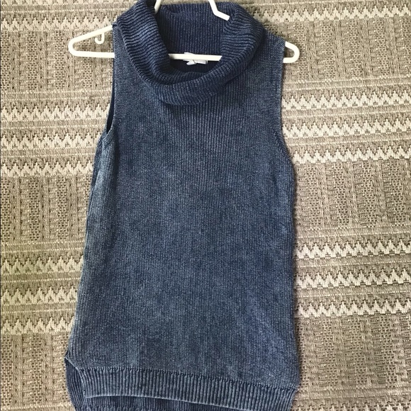 Cowl neck knit sweater tank - Picture 1 of 3